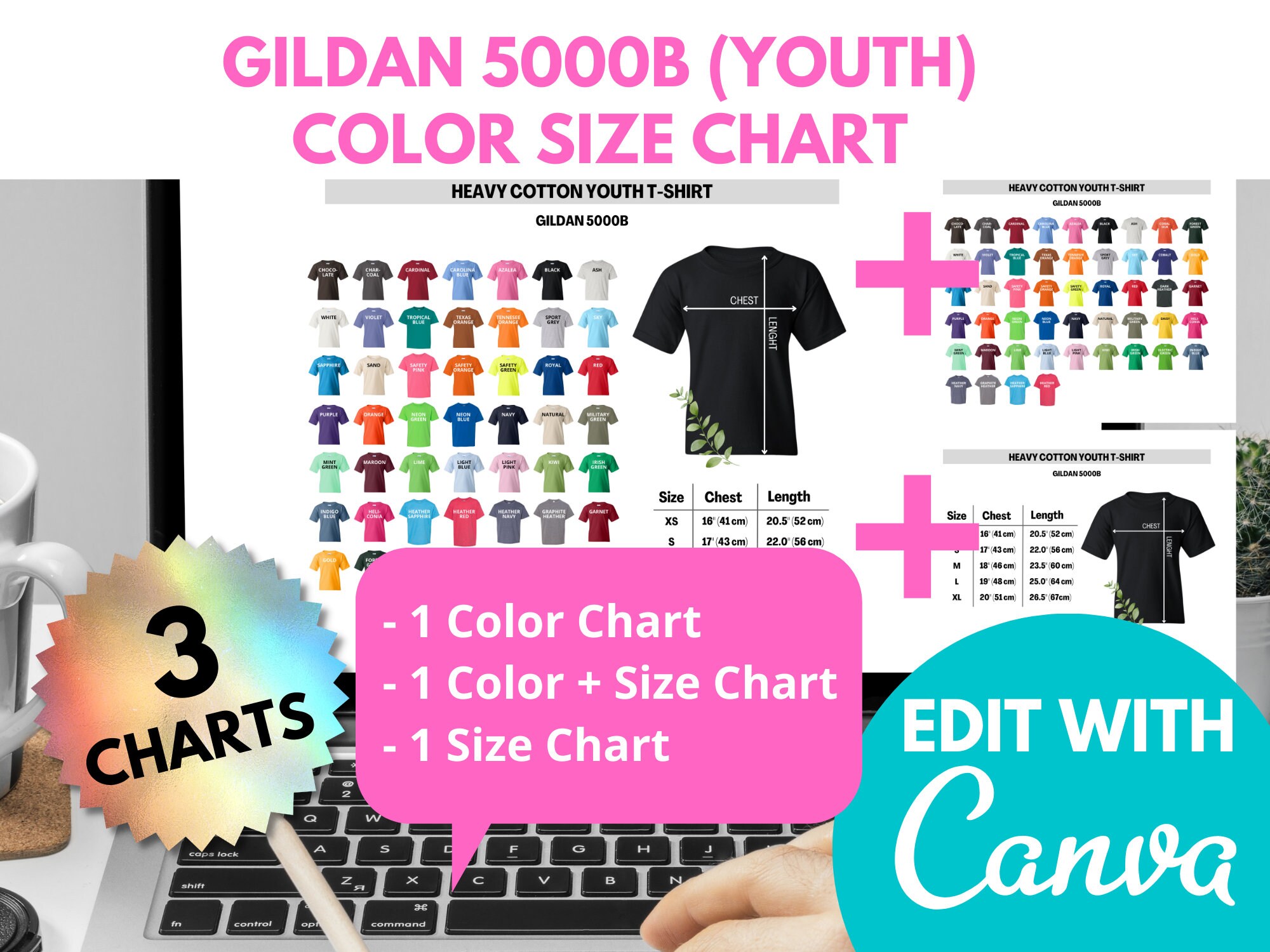 Gildan 5000B Color Chart Color Gildan 