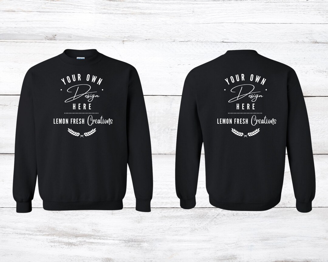 Gildan 18000 Mockup Sweatshirt Black Gildan 18000 G18000 - Etsy