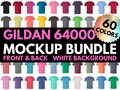 Front and Back, Gildan 64000 Mockup, G64000 Tshirt, Black Tshirt Mockup, Shirt Mock Up, Mockup Bundle T Shirt, Mockup Tshirt Men, Sports product logo