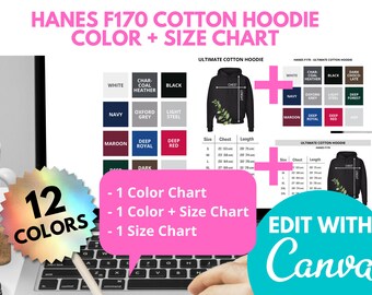 hanes heavyweight size chart