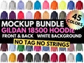 Gildan Mockup Bundle, Gildan 18500, G18500, Mock Up White Background, Shirt Colors, Mock-up Hoodie, Design Template,Tshirt Mockup Bundle product logo