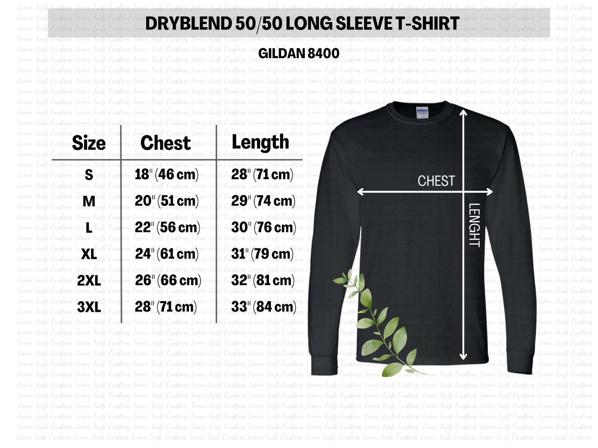 Gildan Men's DryBlend Long Sleeve T-Shirt - G840 (Pack of 2), Size: 2XL, Black