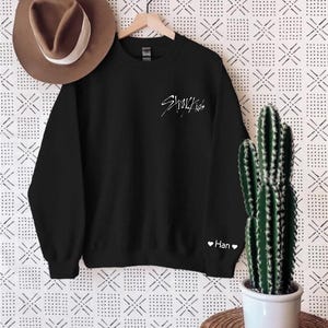 Stray Kids Logo Crewneck, K-Pop Fan Merch, Bang Chan, Lee Know, Changbin, Hyunjin, Han, Felix, Seungmin, I.N., Stray Stays