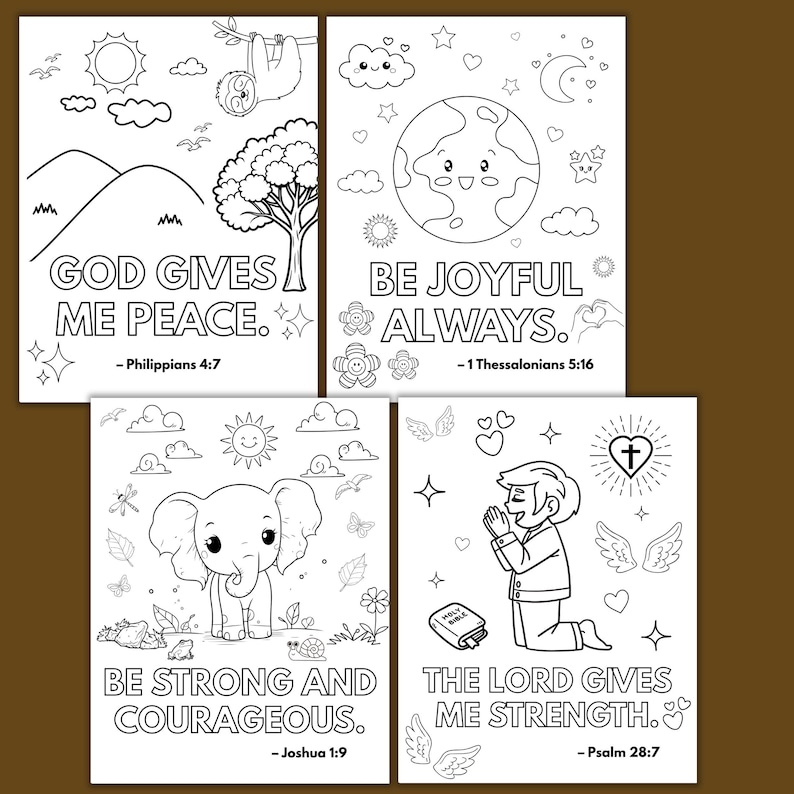 25 Printable Bible Verse Coloring Pages for Kids | Christian Coloring ...