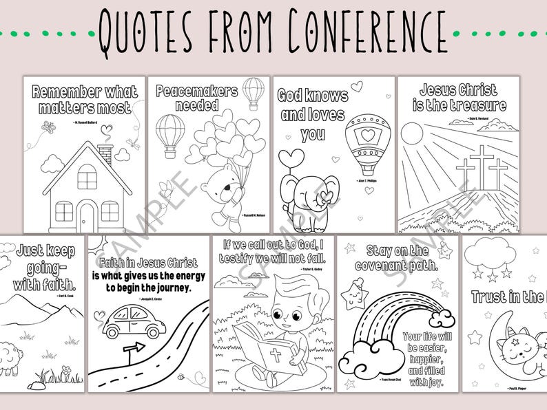 40 Printable LDS Coloring Pages | Primary Coloring Pages for Kids ...