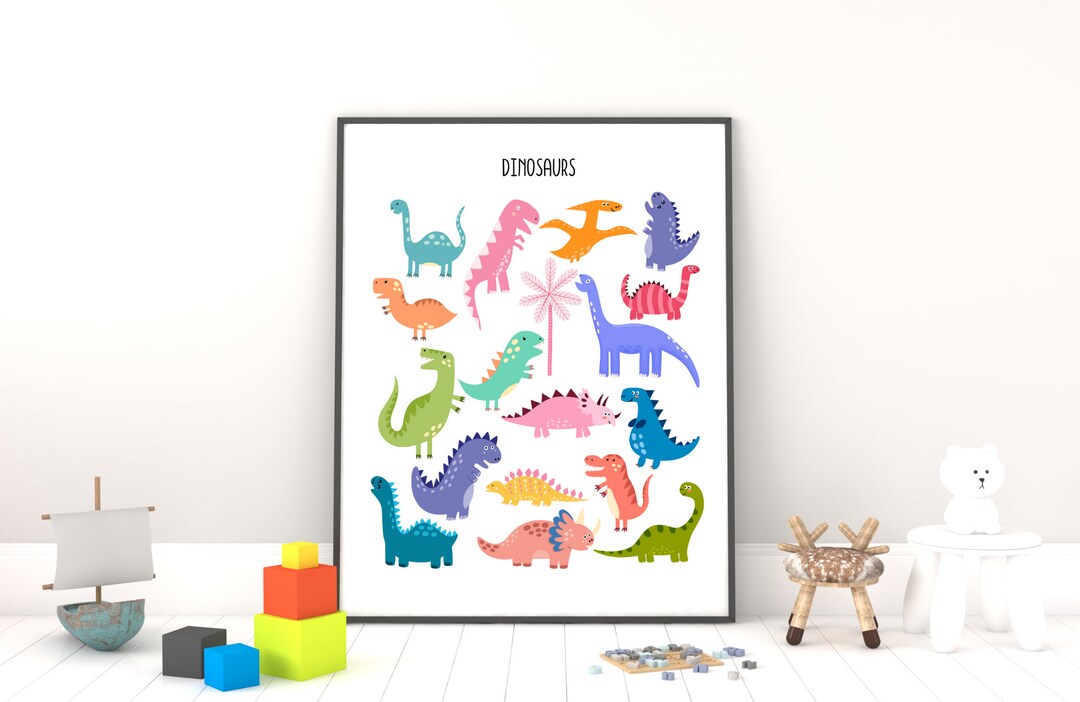 Printable Dinosaur Nursery Art | Dinosaur Print | Baby Boy Nursery ...