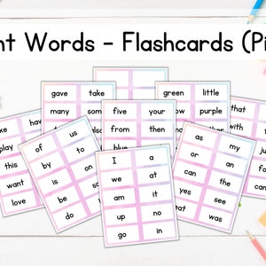 Sight Word Flashcards | Printable Flashcards for Kids | Kids Learning ...