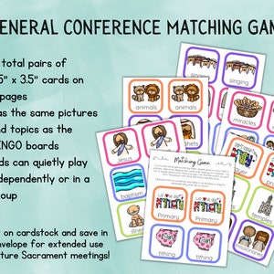 General Conference April 2026 Activities for Kids | LDS Conference ...