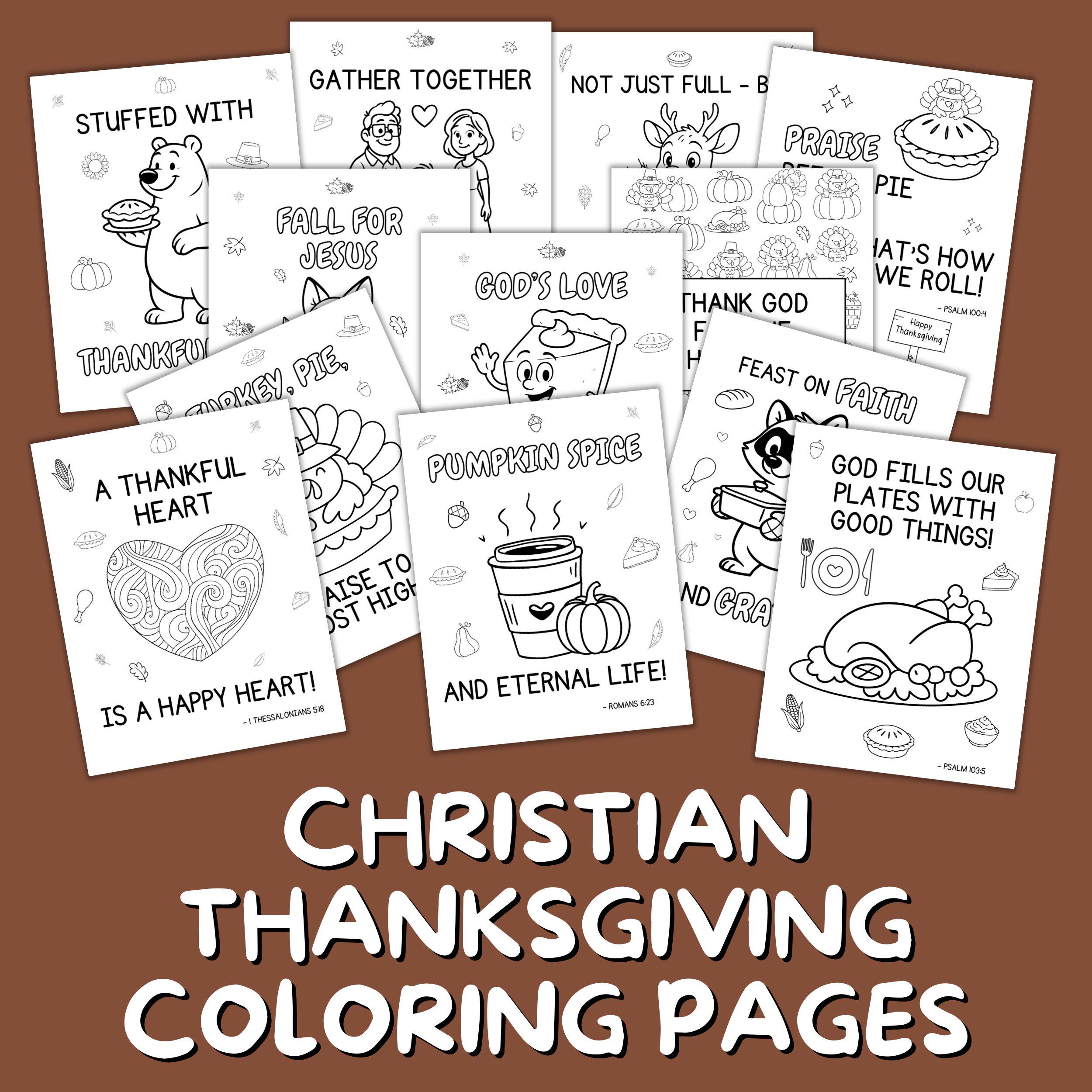 40 Thanksgiving Crafts: Fun and Festive Projects for Kids 31 Christian Thanksgiving Coloring Pages - 15 Bible Verse Fall Coloring…