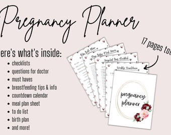 Pregnancy Planner - Printable - Digital Download