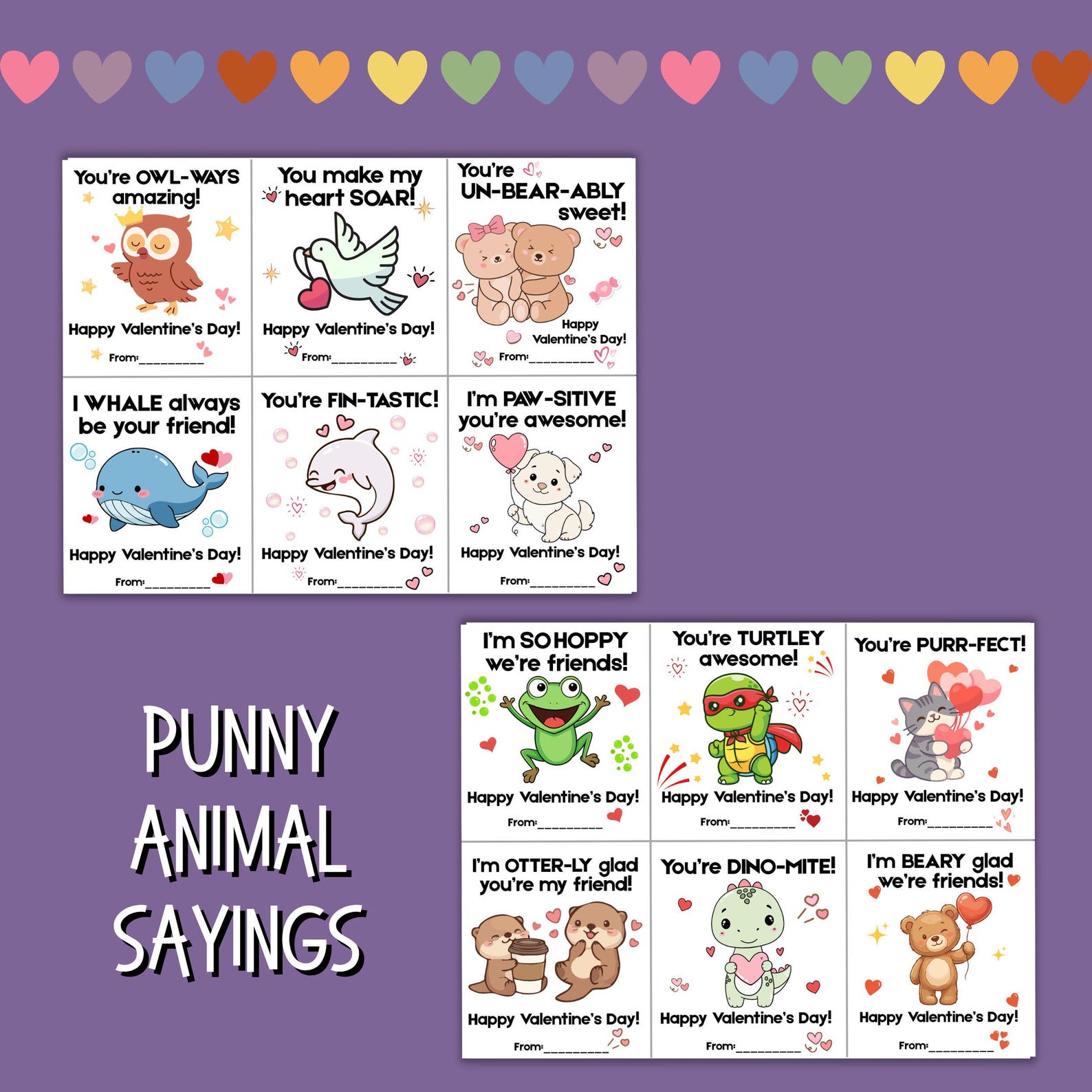 Printable Funny Kids Valentines | 48 Punny Valentine Cards for ...