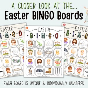 Easter Bingo | Printable Church Bingo | Bible Games for Kids ...