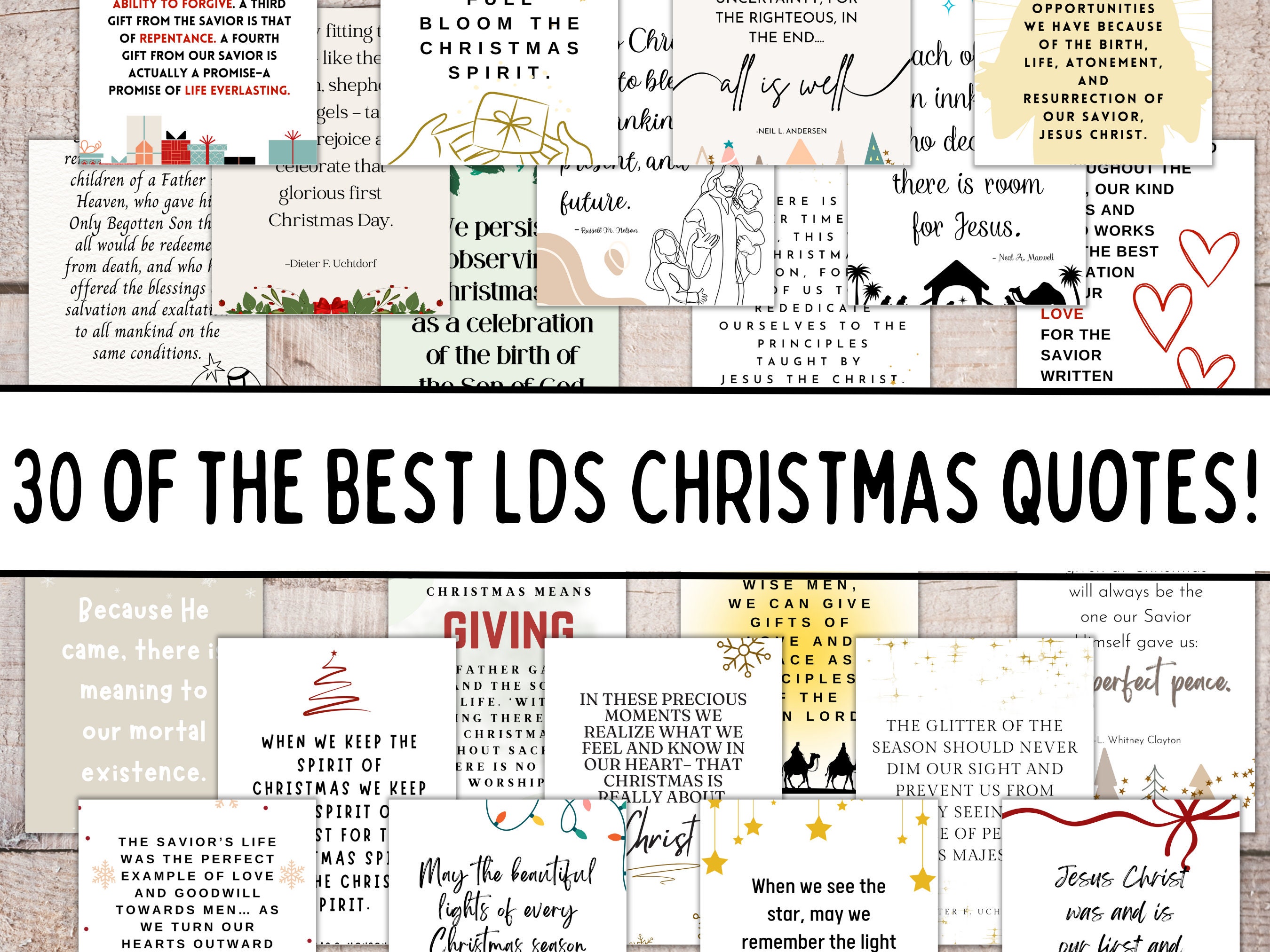 Printable LDS Christmas Quotes Christmas Printable LDS Prints ...
