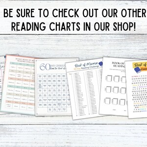 Book of Mormon Reading Chart Bookmark | Printable Bookmark for Book of ...