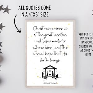 Printable LDS Christmas Quotes | Christmas Printable | LDS Prints ...