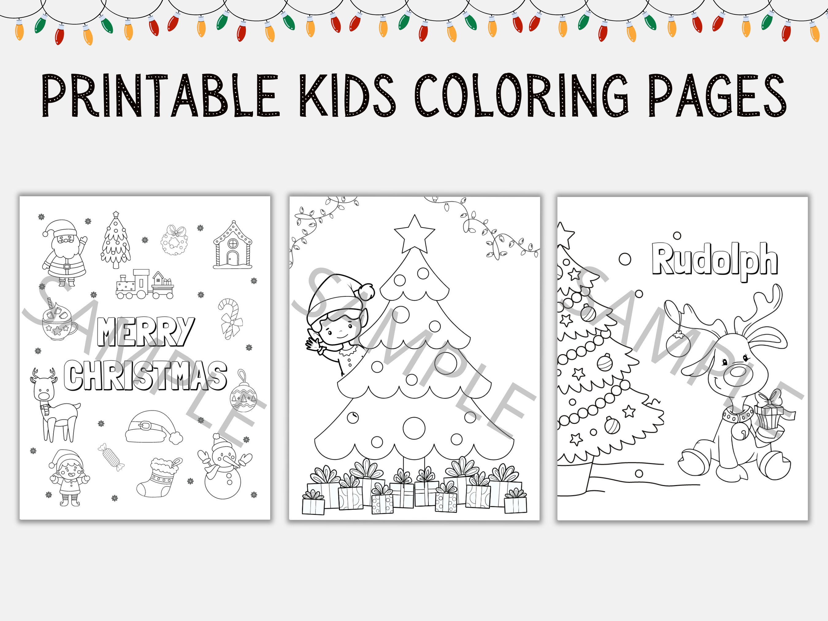 Christmas Coloring Pages for Kids | Christmas Activities Printable ...