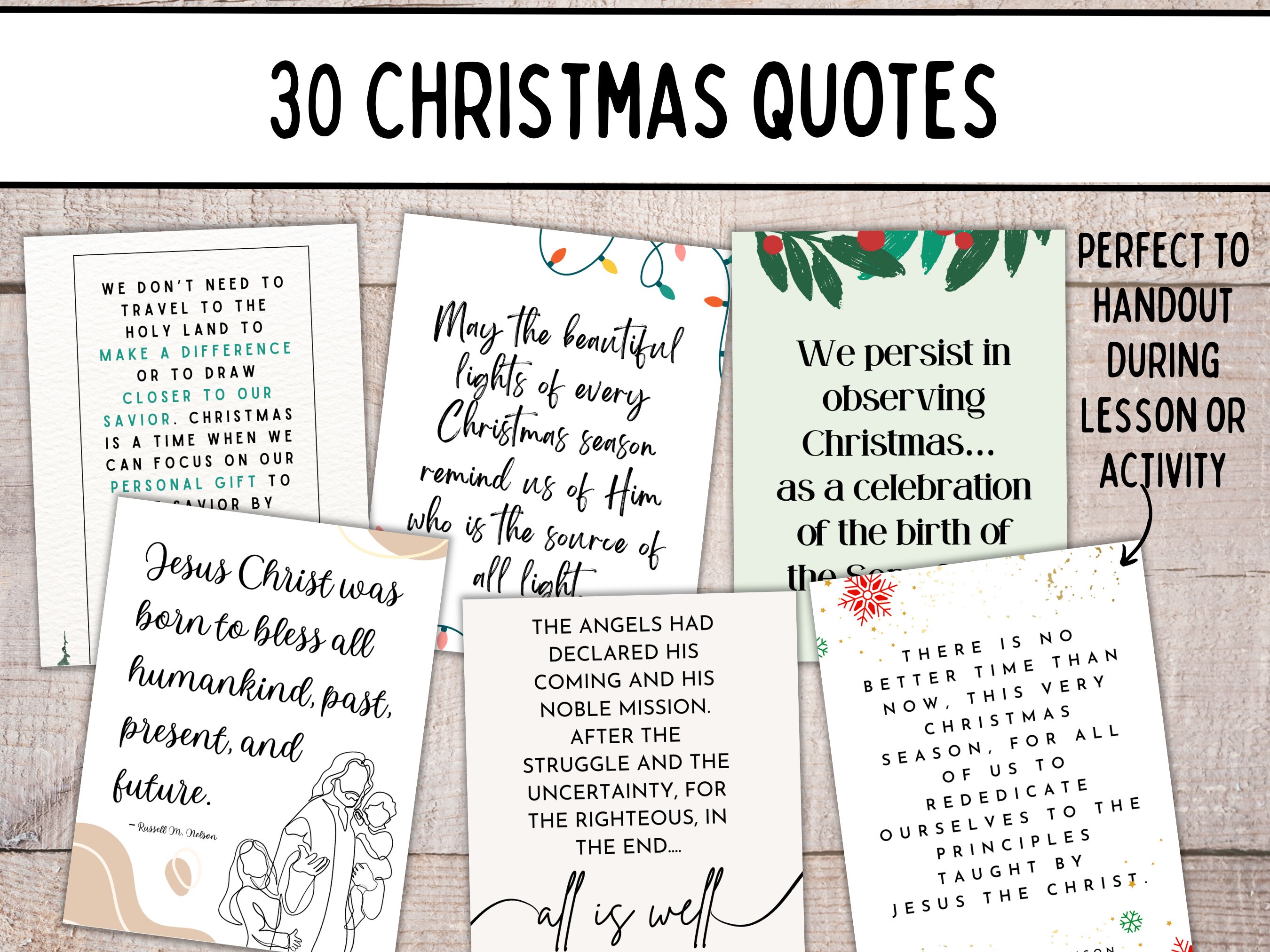Printable LDS Christmas Quotes Christmas Printable LDS Prints ...