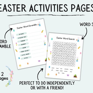 Easter Game Set Printables | Easter Activity Sheets | Educational ...