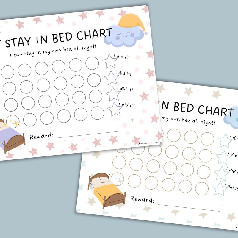 Bed Time Routine Stickers - Etsy