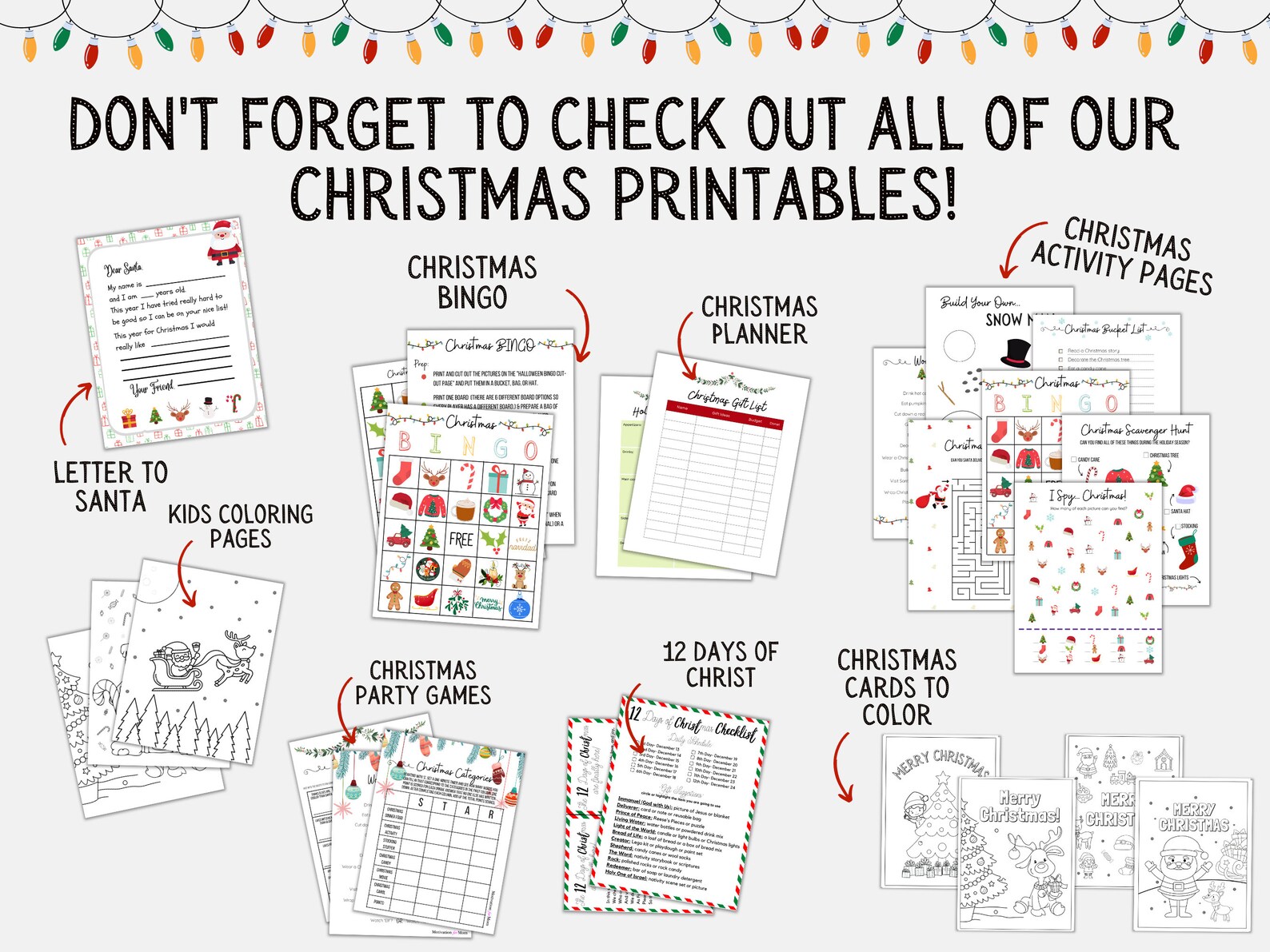 Printable LDS Christmas Quotes Christmas Printable LDS Prints Neighborhood Gift Relief Society ...