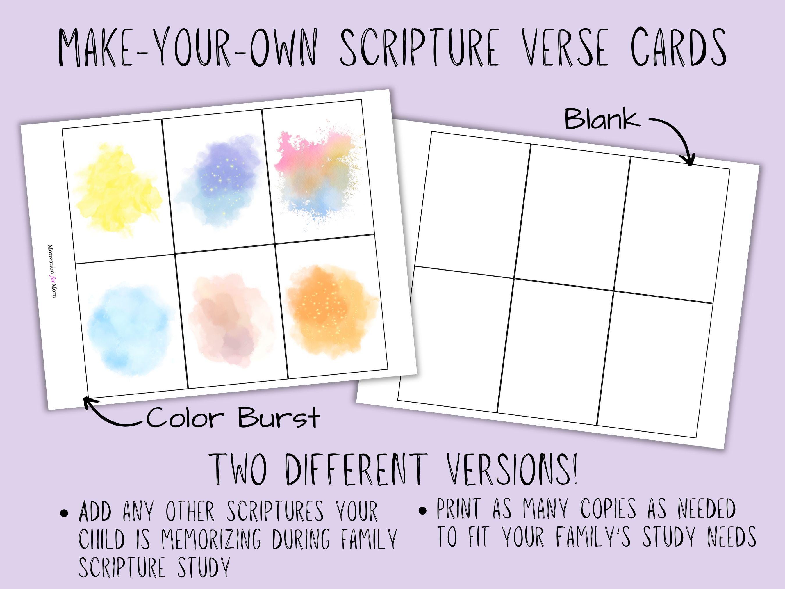 Lds Scriptures Printable LDS Scripture Cards for Kids | Book of Mormon, Bible Verses & LDS ...