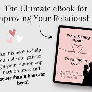 Best Book for Couples | Digital eBook for Relationship Goals | Couples Therapy Workbook | Romance Couples Challenge | Better Relationship