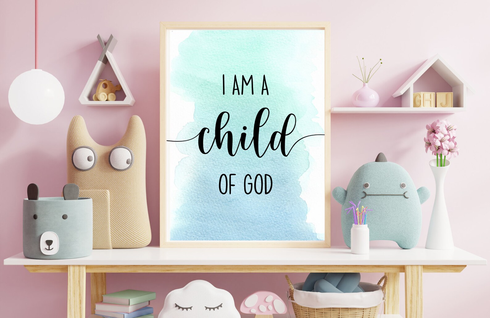 I Am A Child of God Nursery Wall Decor Printable | Baby Girl Nursery ...