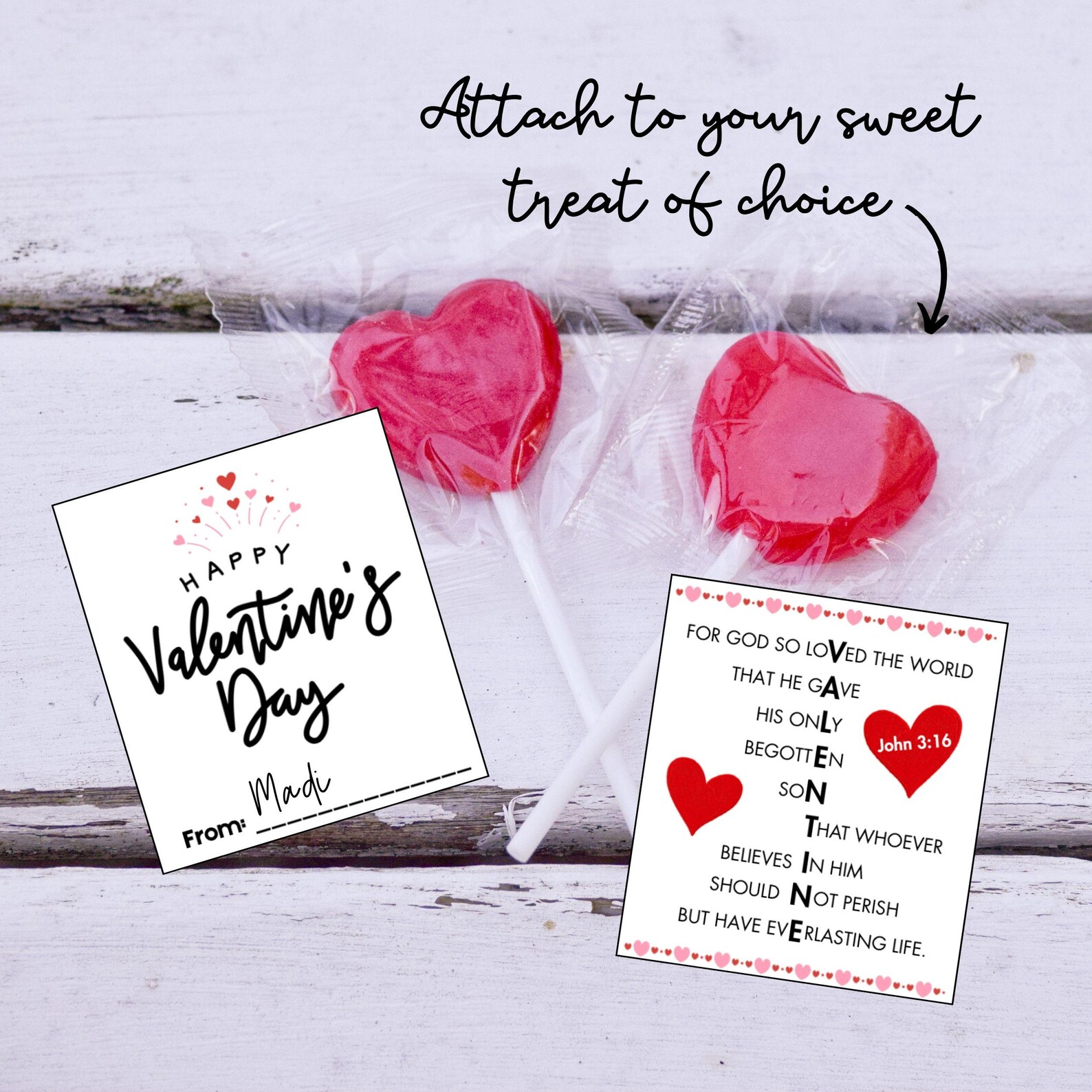 Printable Bible Verse Valentines for Kids | John 3:16 Valentine Cards ...