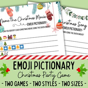 Emoji Pictionary Christmas Party Game | Holiday Emoji Quiz | Christmas Songs | Christmas Movies | Office Party Game | Family Christmas Game