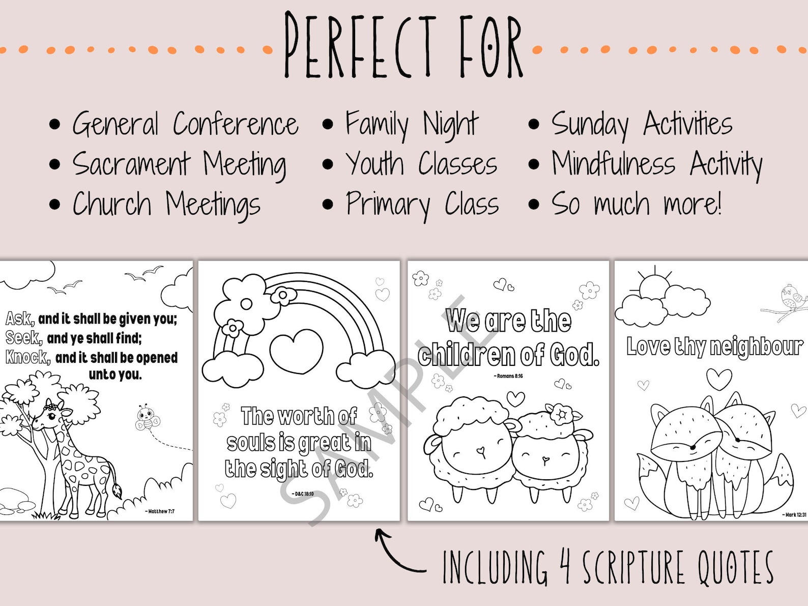 40 Printable LDS Coloring Pages | Primary Coloring Pages for Kids ...