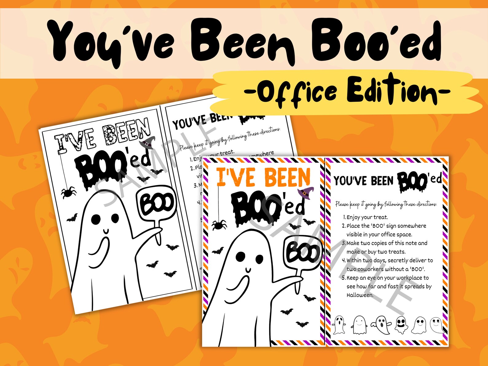 Youve Been Booed Printable Office Edition Ive Been Bood - Etsy