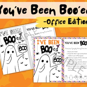 Youve Been Booed Printable Office Edition Ive Been Bood - Etsy