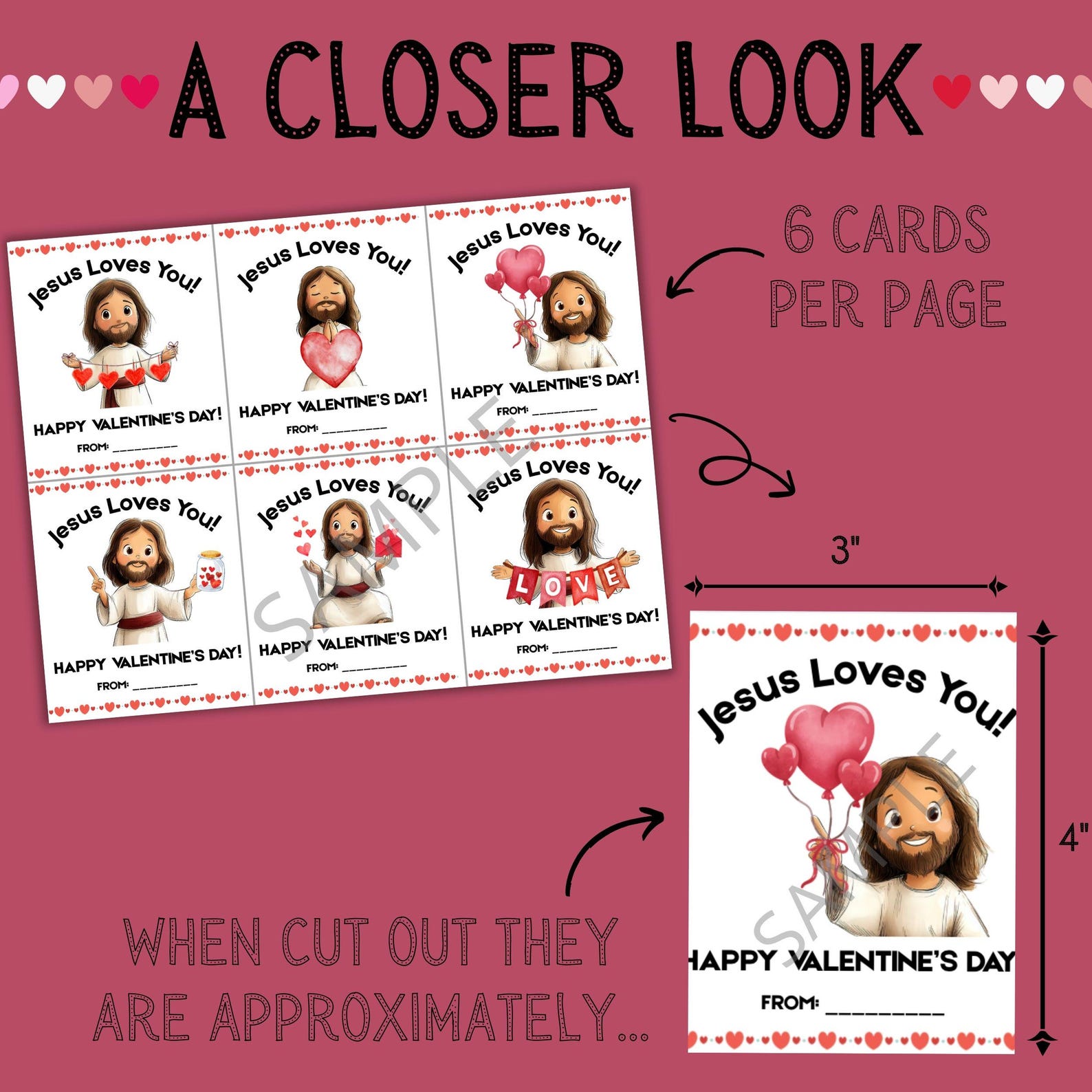 Printable Christian Valentine Cards for Kids | Jesus Loves You ...