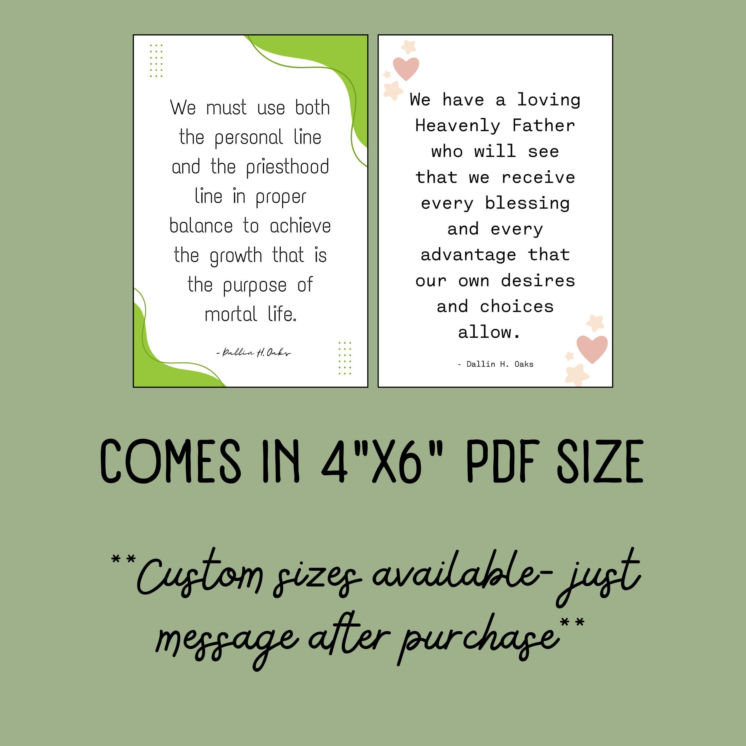 30 Printable LDS Quotes by Dallin H. Oaks President Oaks