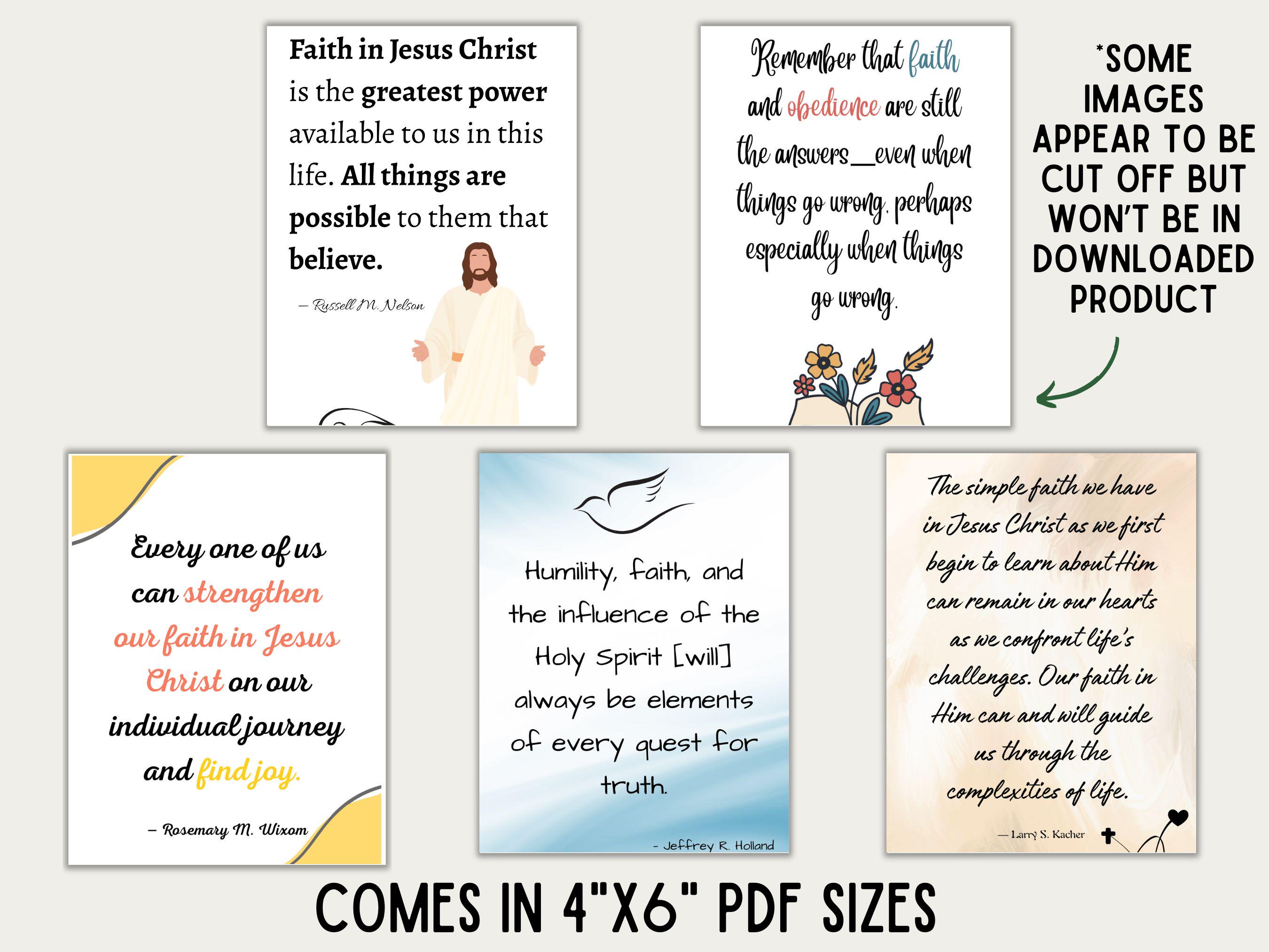 15 Printable LDS Quotes About Faith | Faith Quotes | Inspirational ...