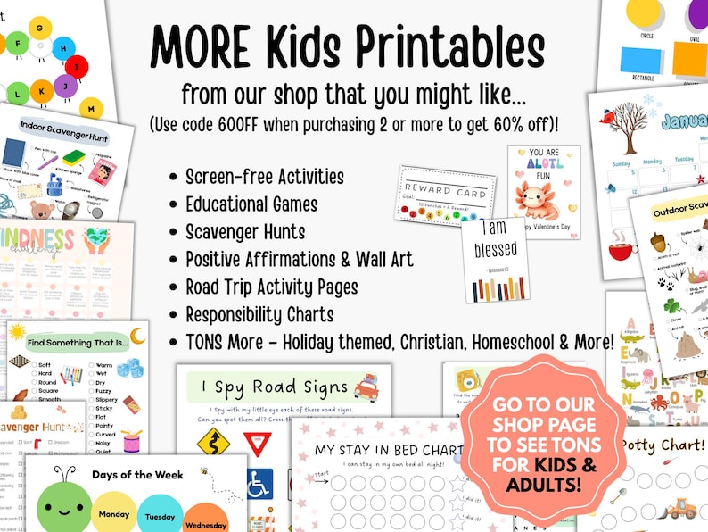 Kinder Sommer Planer Printables | Sommer Checklist Aktivitäts-Bundle | Druckbare Sommer Aktivitäten Paket | Kinder Sommer Stundenplan | Kinder Tracker Bild 10