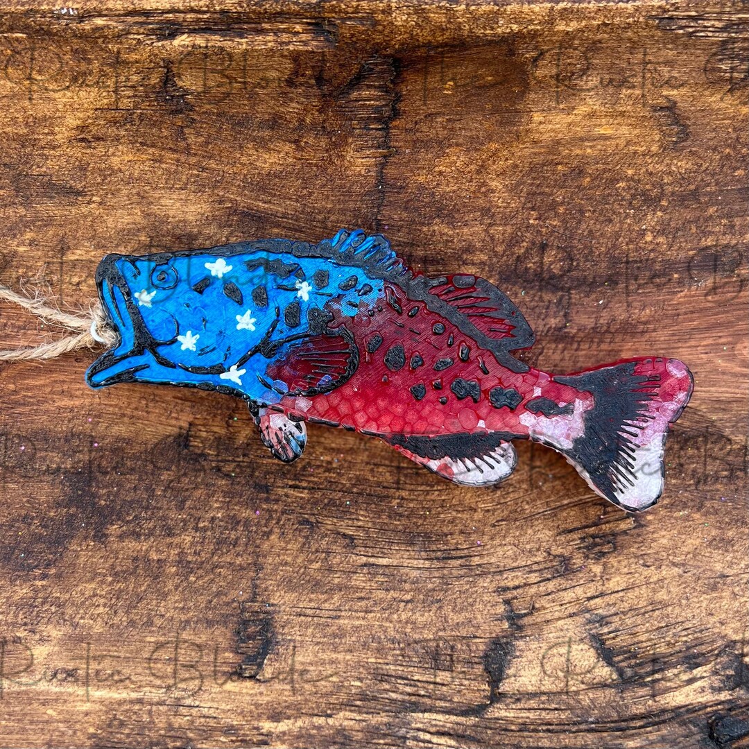 Fish Freshie USA Car Freshie Fish Car Air Freshener Bass Etsy