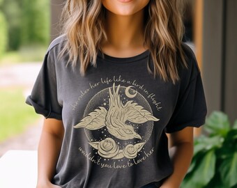 Stevie Nicks Bird In Flight Rhiannon Inspired Tee