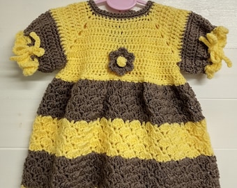 Robe bébé crochet, Robe fille crochet, Robe bébé au crochet