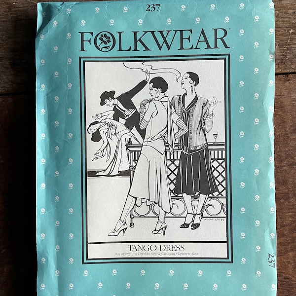 Vintage Folkwear Sewing Pattern - Tango Dress - 237