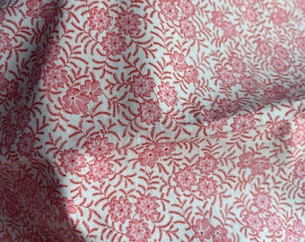 3 Yards - Vintage 1930s Cotton Percale Dressmaking Fabric Floral Print