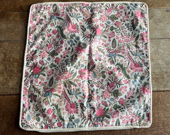 Vintage Floral Chintz Pillow Cover