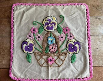 Vintage 1940s 1950s Souvenir Pillow Cover Washington DC - Etsy