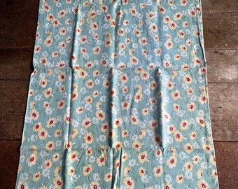 Vintage 1930s Unopened Cotton Feedsack Floral Print