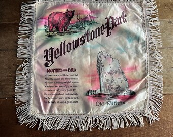 Vintage 1940s 1950s Souvenir Pillow Cover Washington DC - Etsy