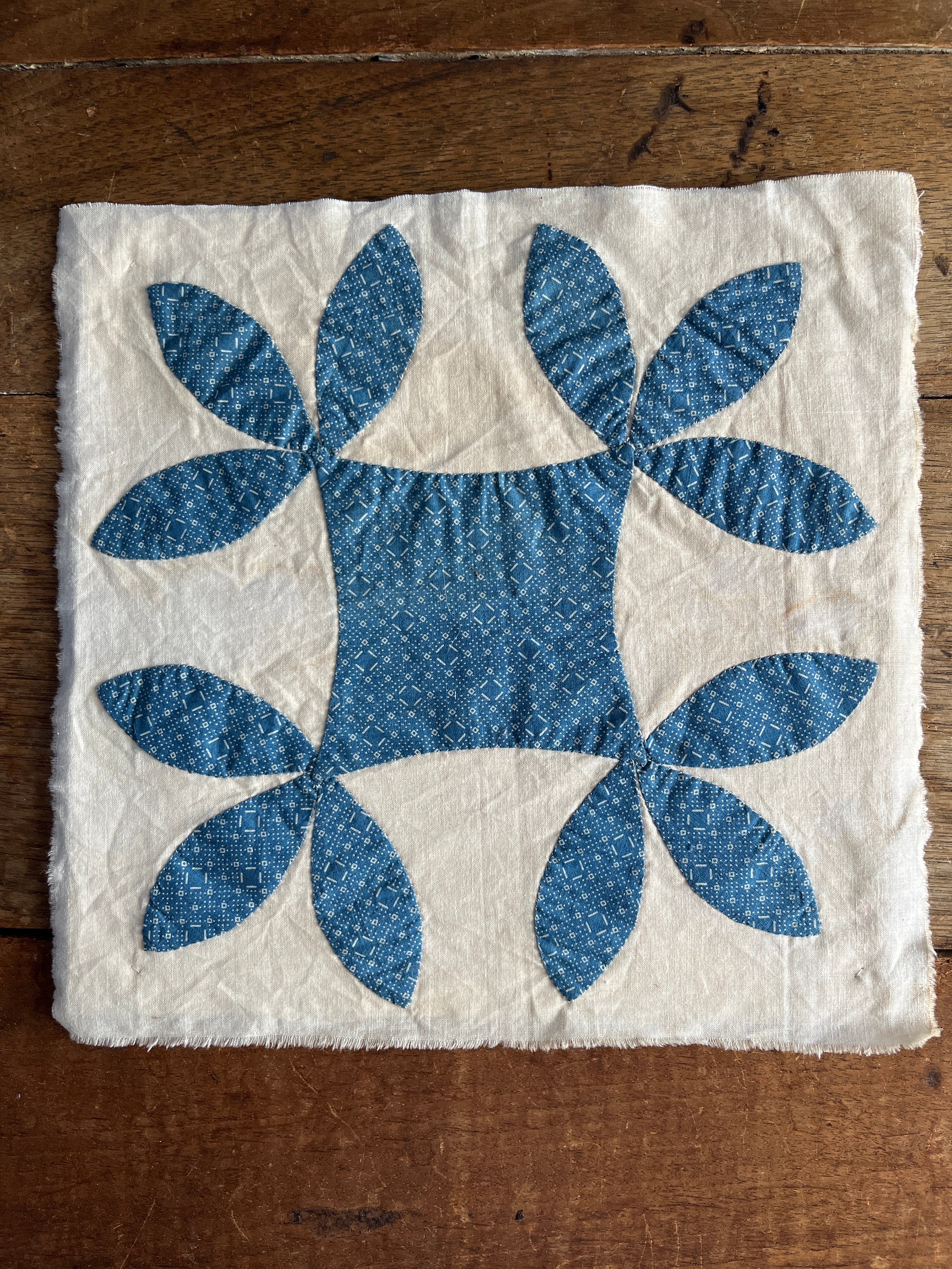 antique indigo quilt