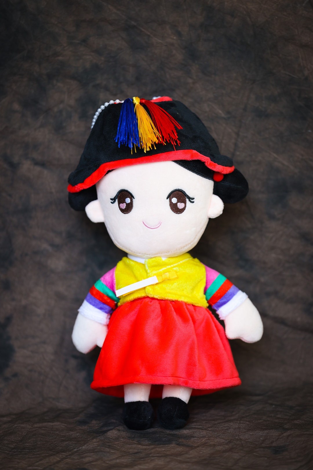 Korean Plush Doll, Hanbok, Doljabi, 100 Days, Ethnic Doll, 1st Birthday