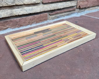 Recycled Skateboard Rolling Tray