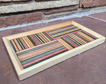 Recycled Skateboard Rolling Tray