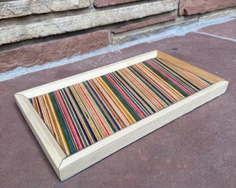Recycled Skateboard Rolling Tray
